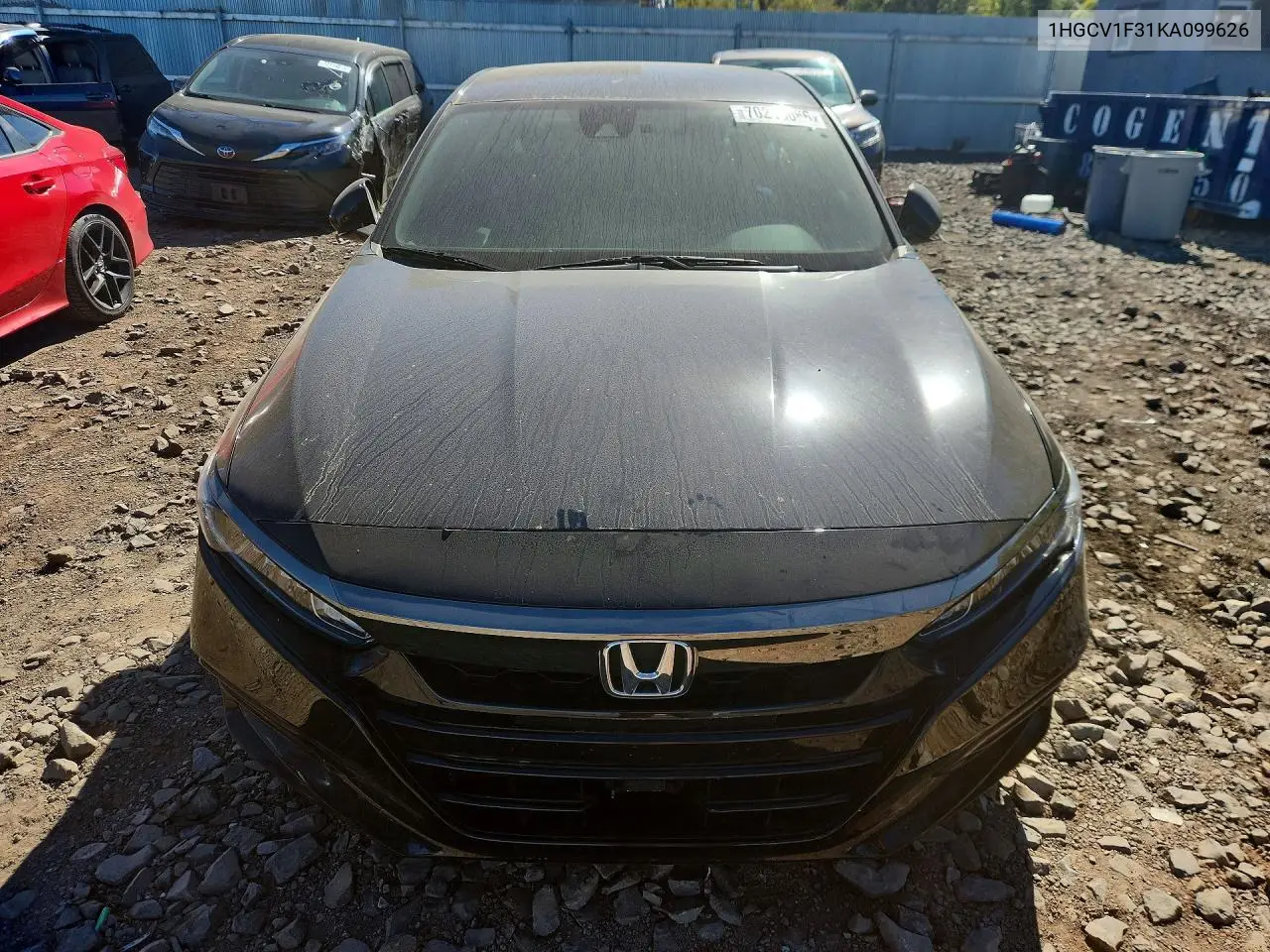 2019 HONDA ACCORD VIN 1HGCV1F31KA099626 — фото 5