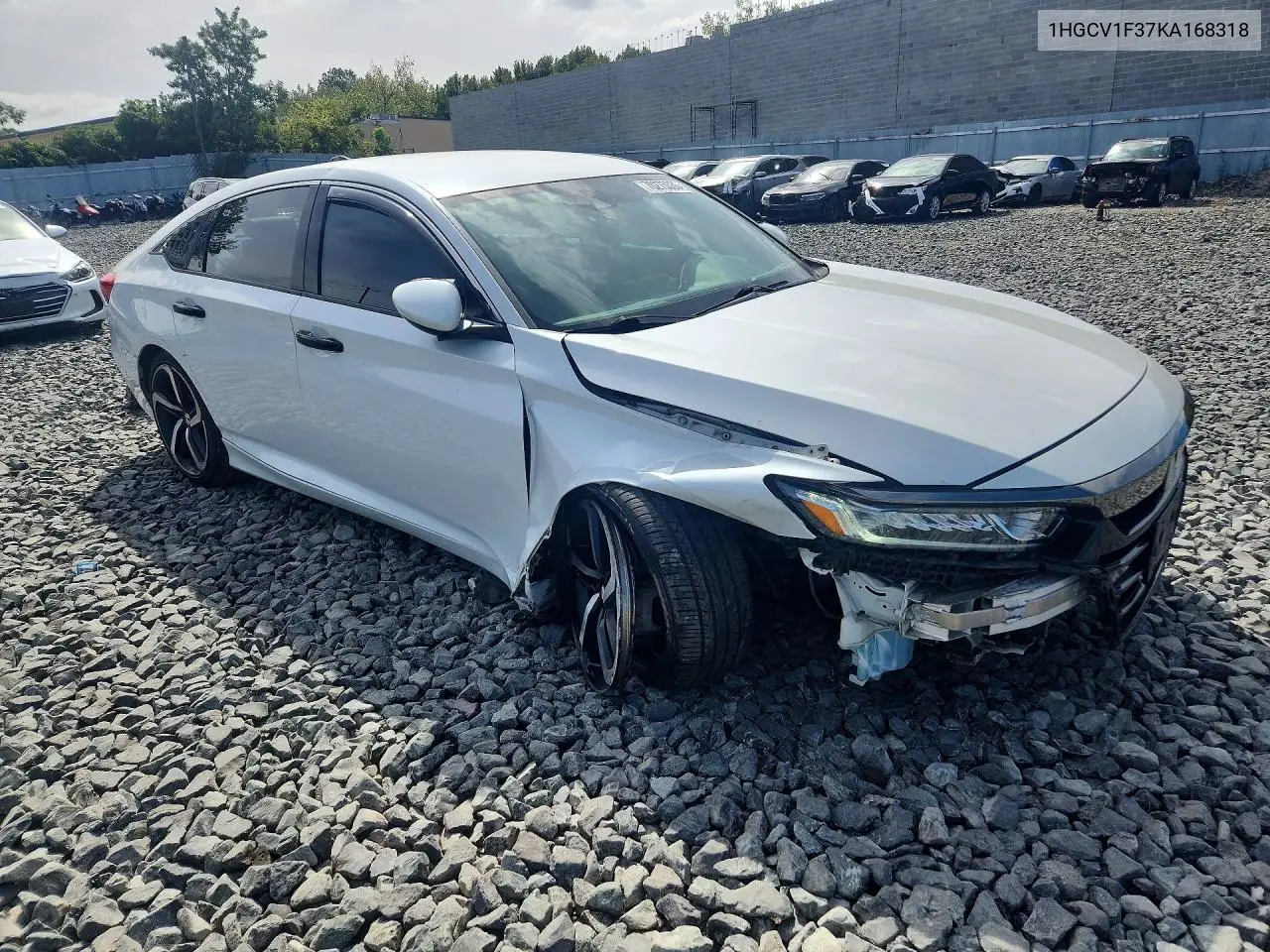 2019 HONDA ACCORD VIN 1HGCV1F37KA168318 — фото 4