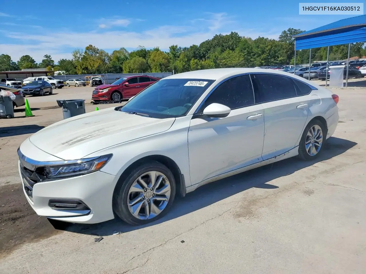 HONDA ACCORD 2019, VIN 1HGCV1F16KA030512