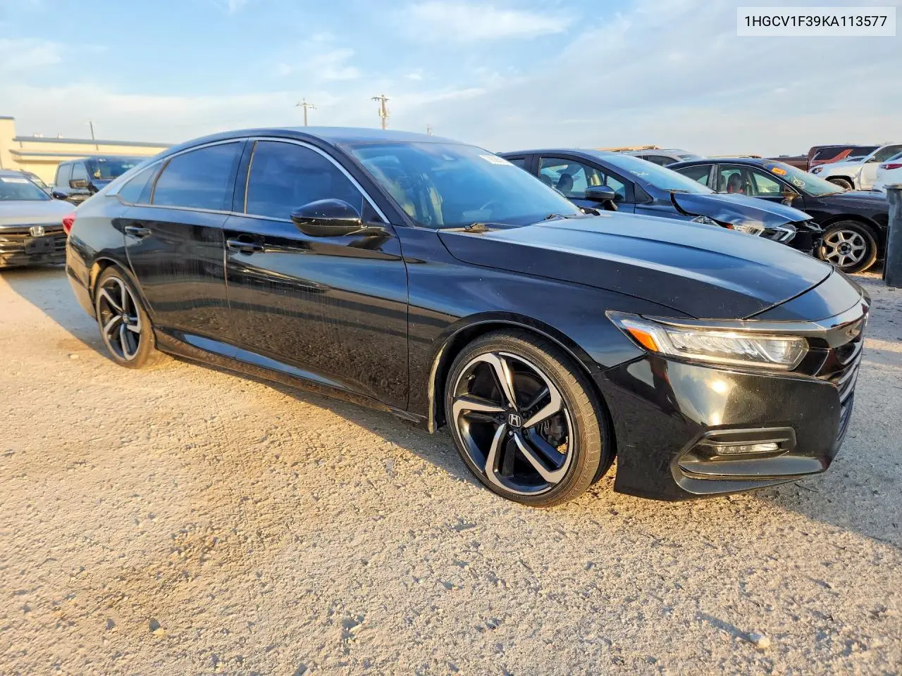 2019 HONDA ACCORD VIN 1HGCV1F39KA113577 — фото 4