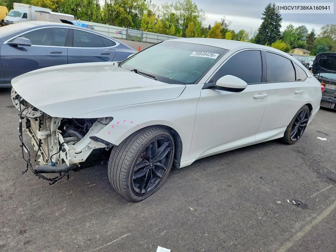 HONDA ACCORD 2019, VIN 1HGCV1F38KA160941