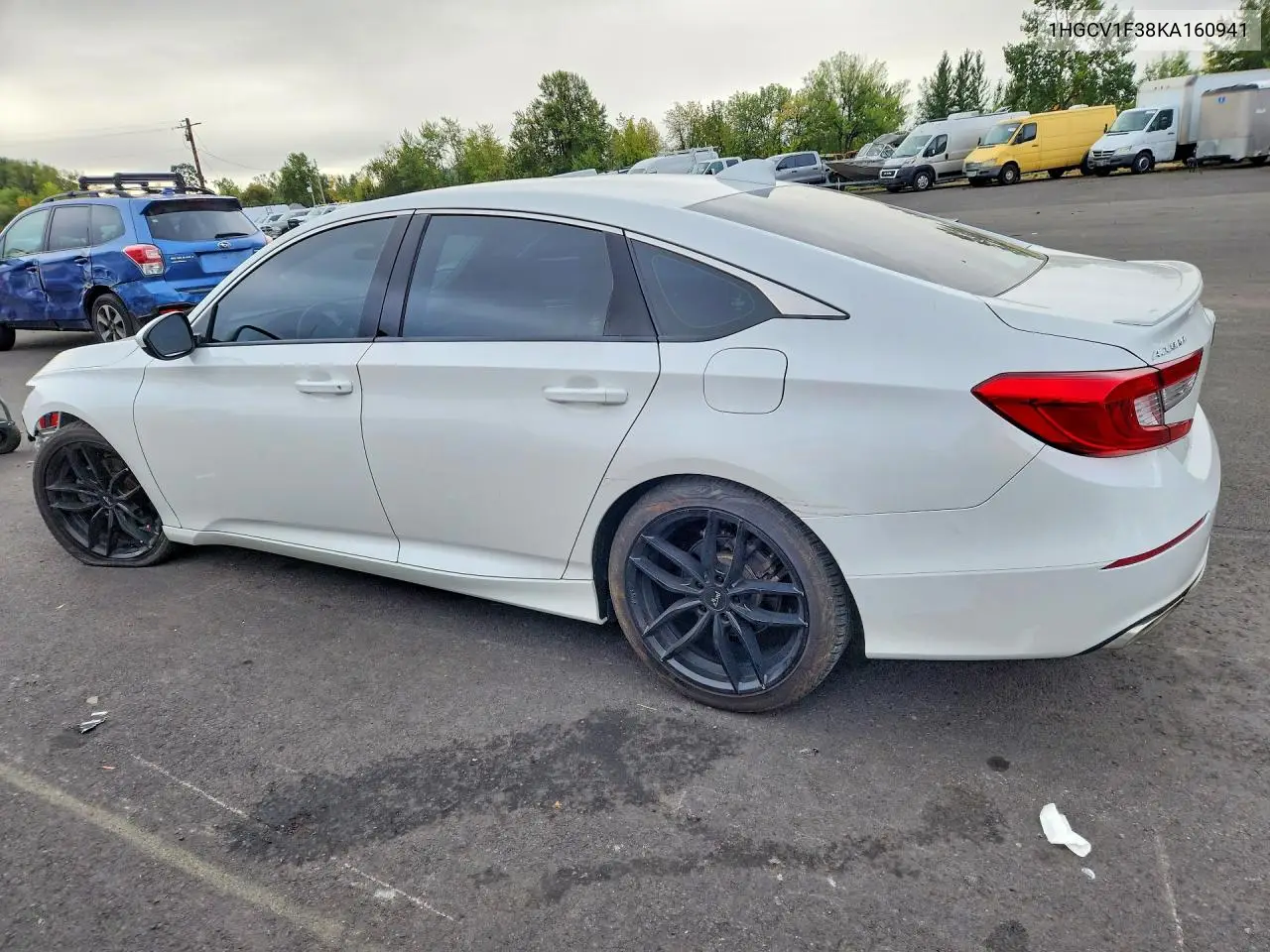 2019 HONDA ACCORD VIN 1HGCV1F38KA160941 — фото 2