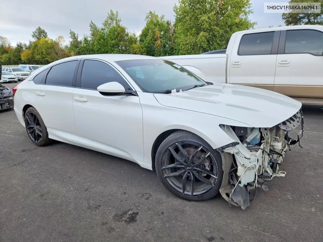 2019 HONDA ACCORD VIN 1HGCV1F38KA160941 — фото 4