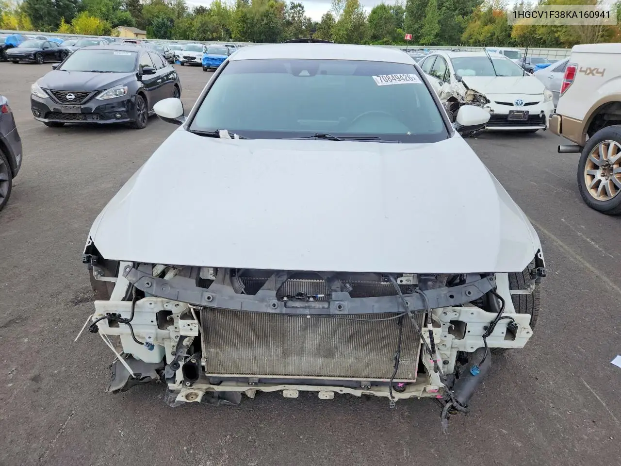 2019 HONDA ACCORD VIN 1HGCV1F38KA160941 — фото 5