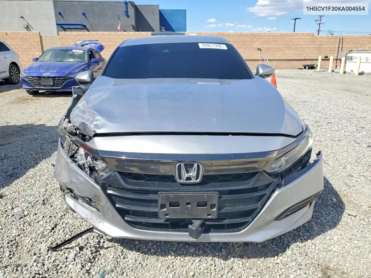 2019 HONDA ACCORD VIN 1HGCV1F30KA004554 — фото 5