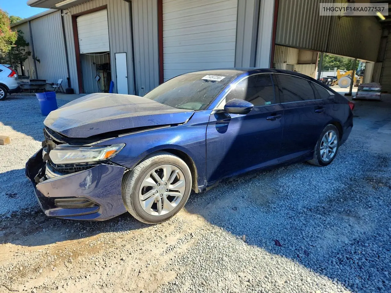HONDA ACCORD 2019, VIN 1HGCV1F14KA077537