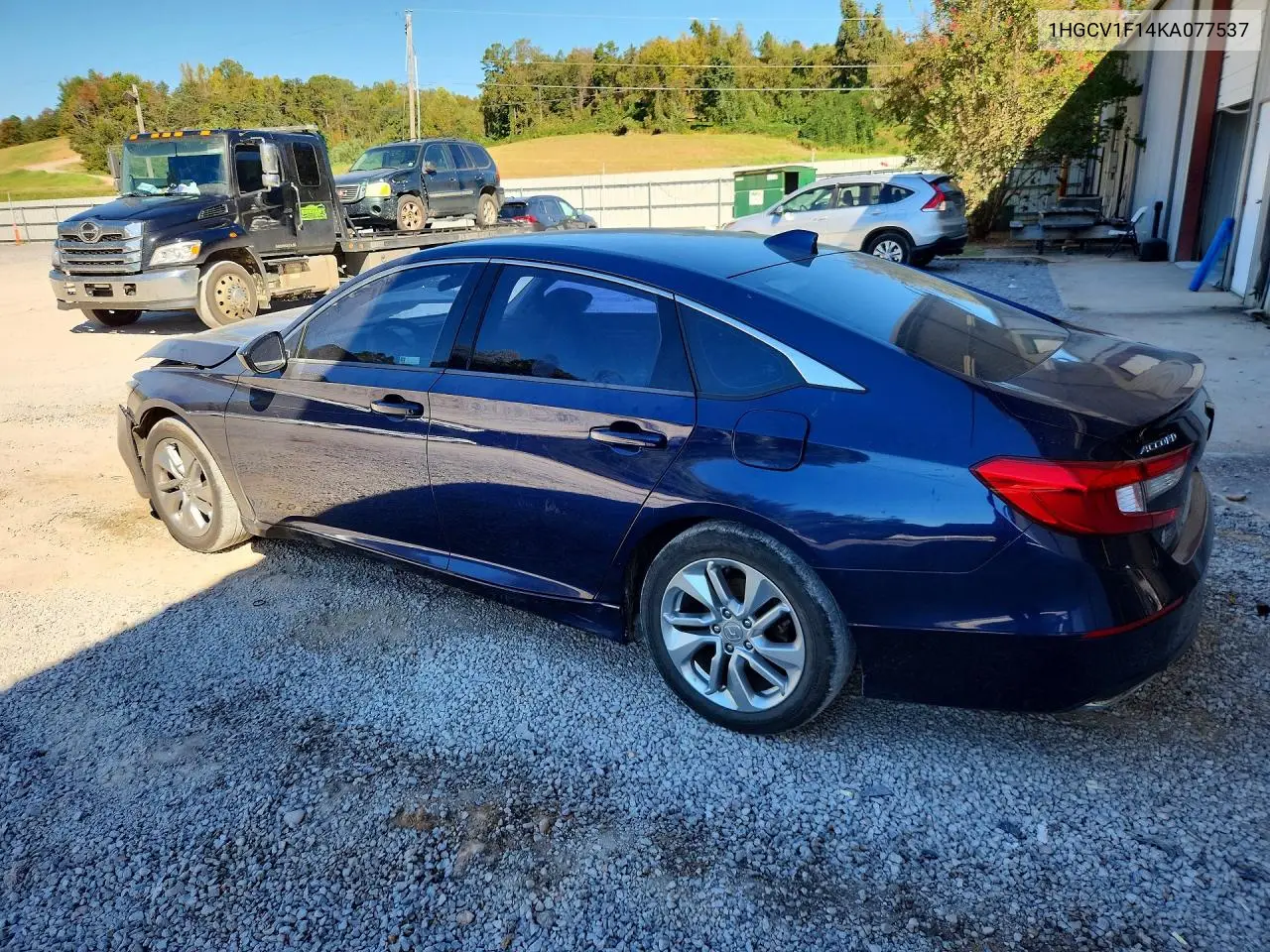 2019 HONDA ACCORD VIN 1HGCV1F14KA077537 — фото 2