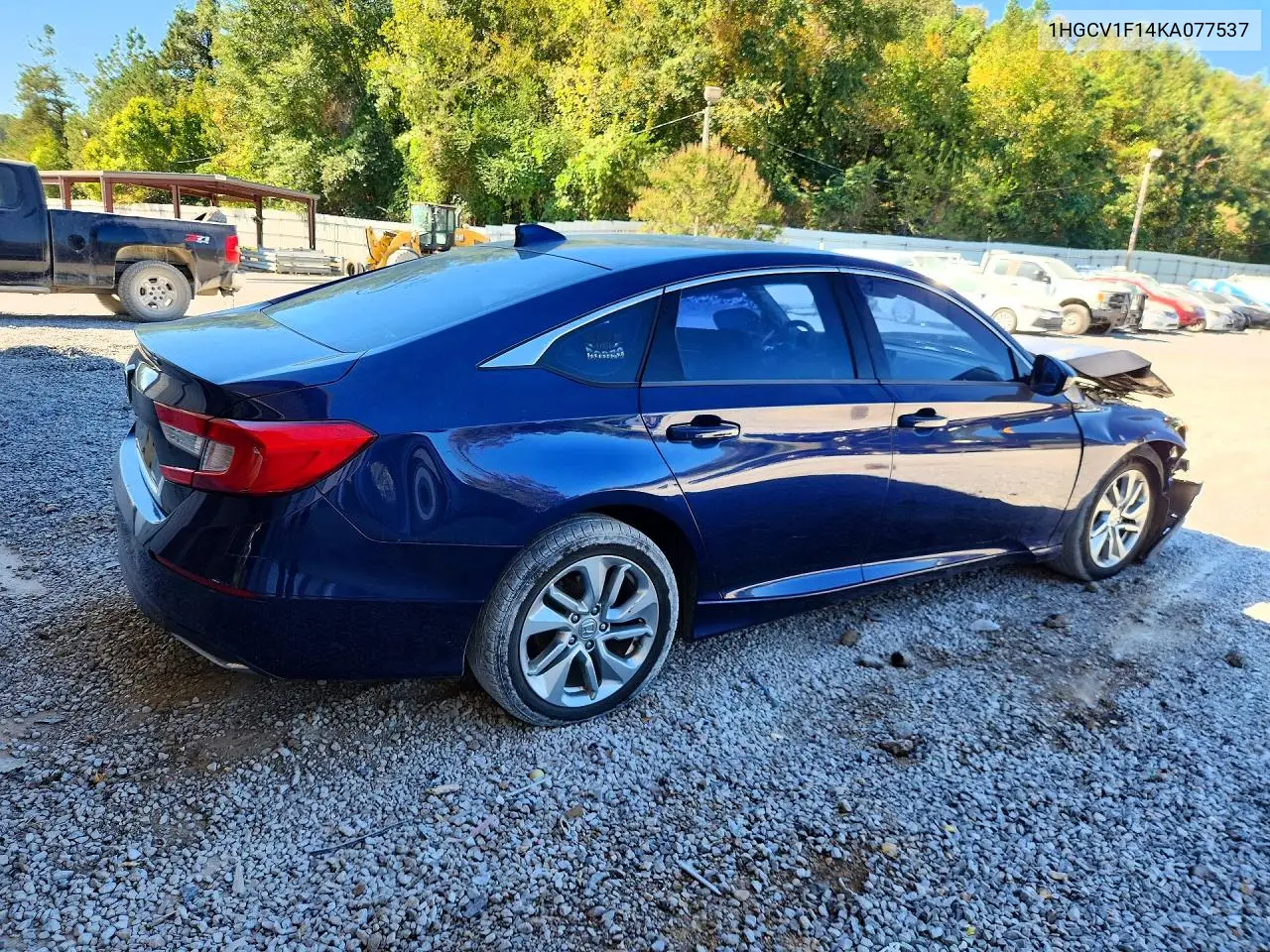 2019 HONDA ACCORD VIN 1HGCV1F14KA077537 — фото 3