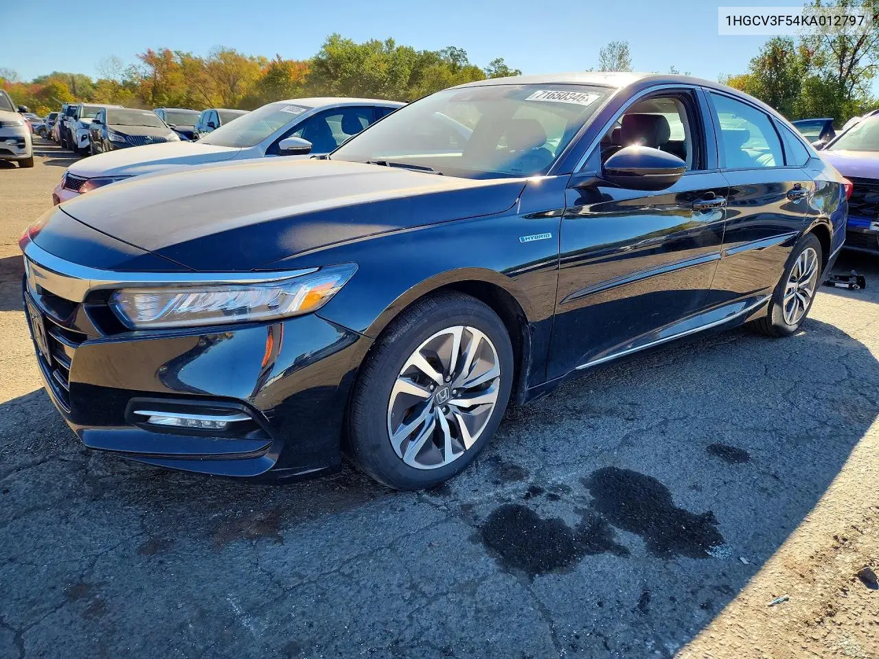 HONDA ACCORD 2019, VIN 1HGCV3F54KA012797