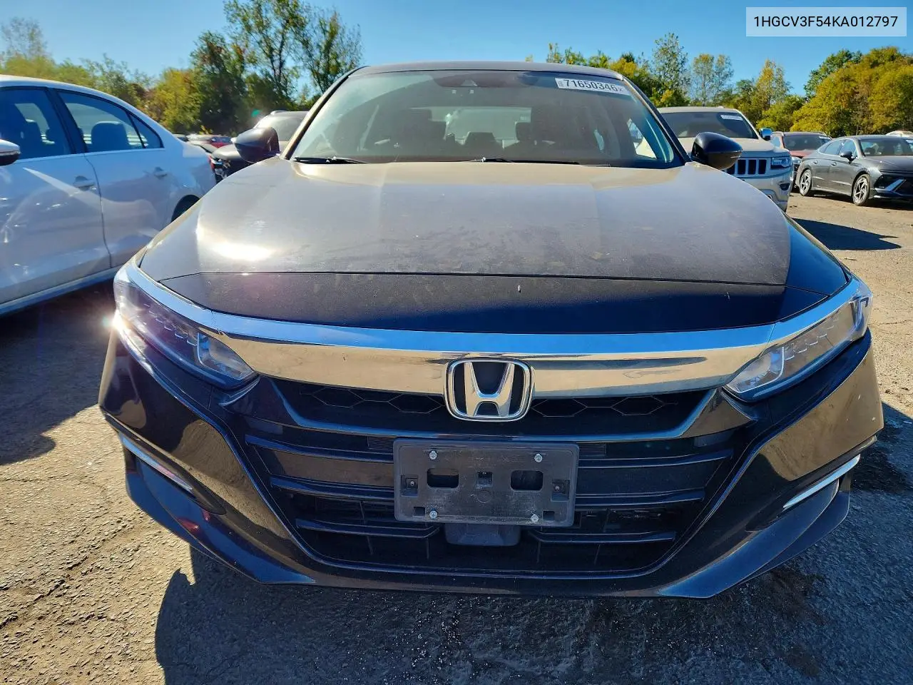 2019 HONDA ACCORD VIN 1HGCV3F54KA012797 — фото 5