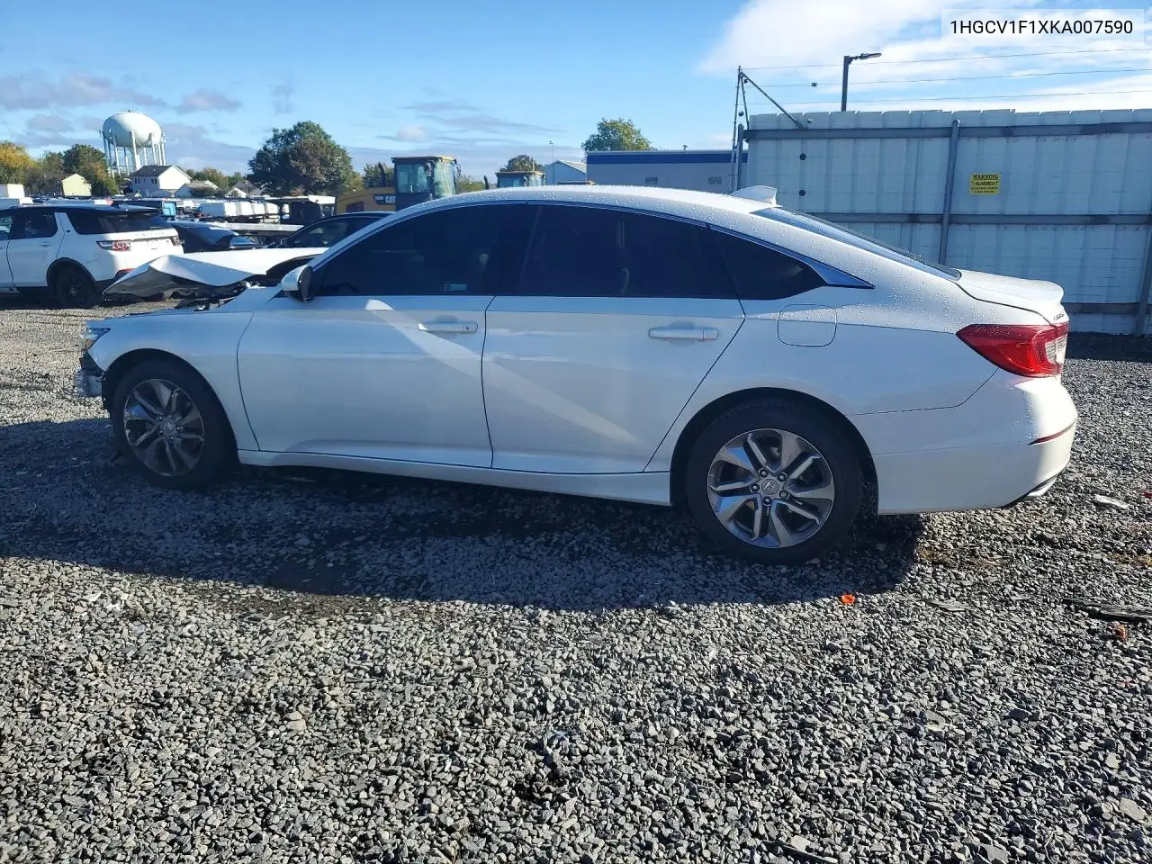 2019 HONDA ACCORD VIN 1HGCV1F1XKA007590 — фото 2