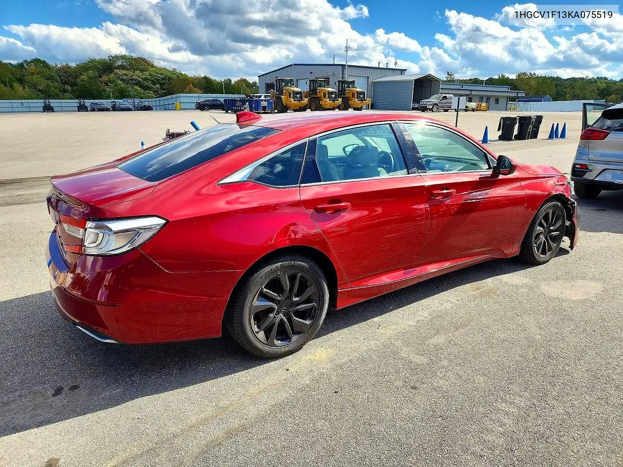 2019 HONDA ACCORD VIN 1HGCV1F13KA075519 — фото 3