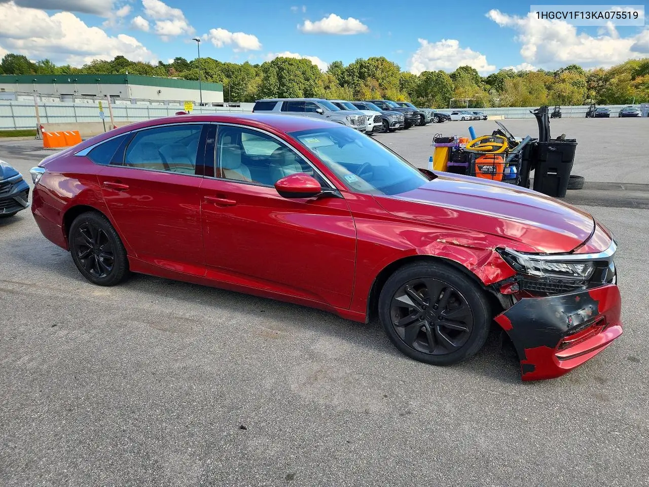 2019 HONDA ACCORD VIN 1HGCV1F13KA075519 — фото 4