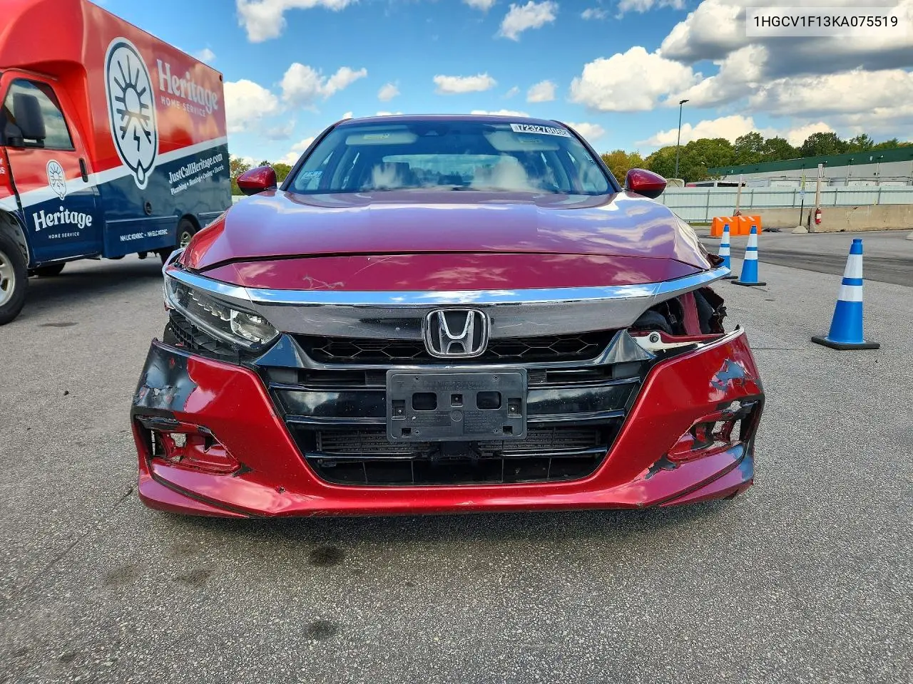 2019 HONDA ACCORD VIN 1HGCV1F13KA075519 — фото 5