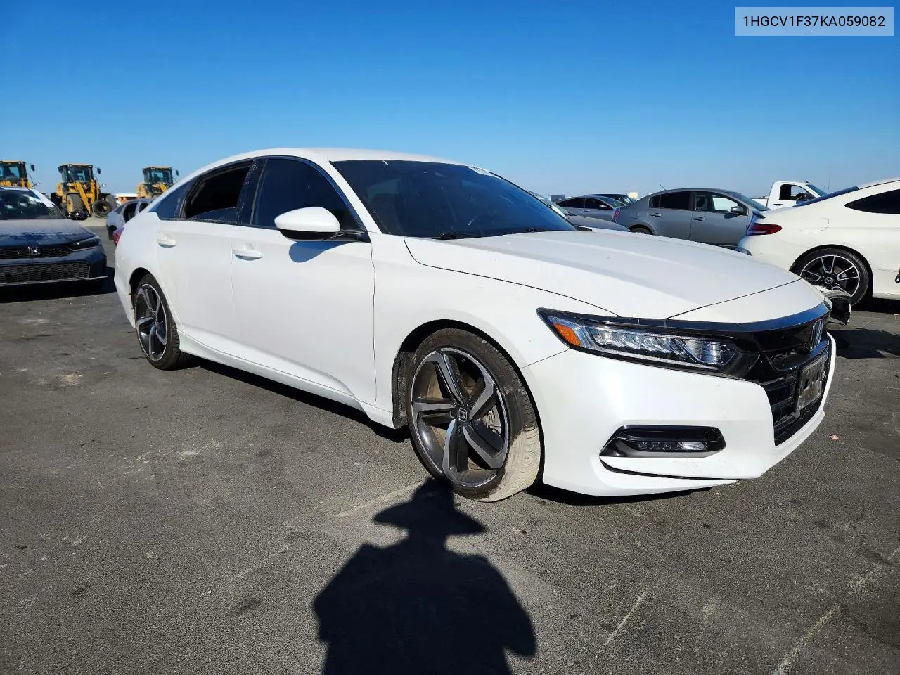 2019 HONDA ACCORD VIN 1HGCV1F37KA059082 — фото 4