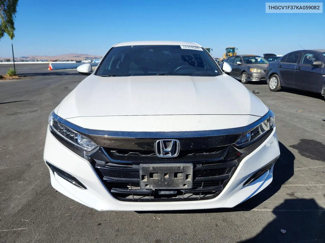 2019 HONDA ACCORD VIN 1HGCV1F37KA059082 — фото 5