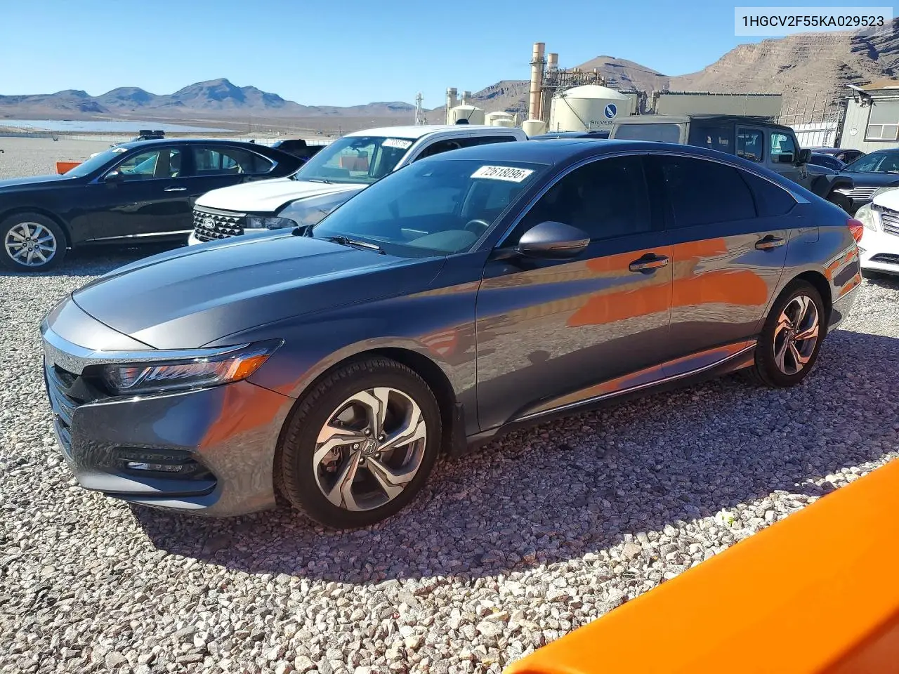 HONDA ACCORD 2019, VIN 1HGCV2F55KA029523
