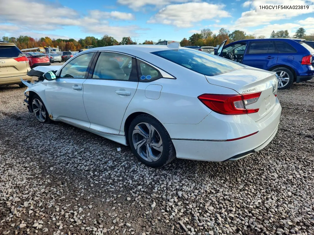 2019 HONDA ACCORD VIN 1HGCV1F54KA023819 — фото 2