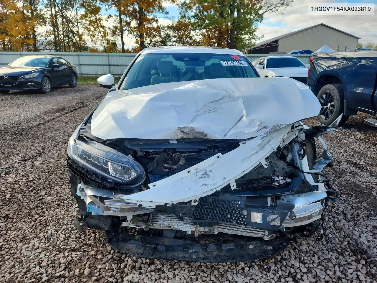 2019 HONDA ACCORD VIN 1HGCV1F54KA023819 — фото 5