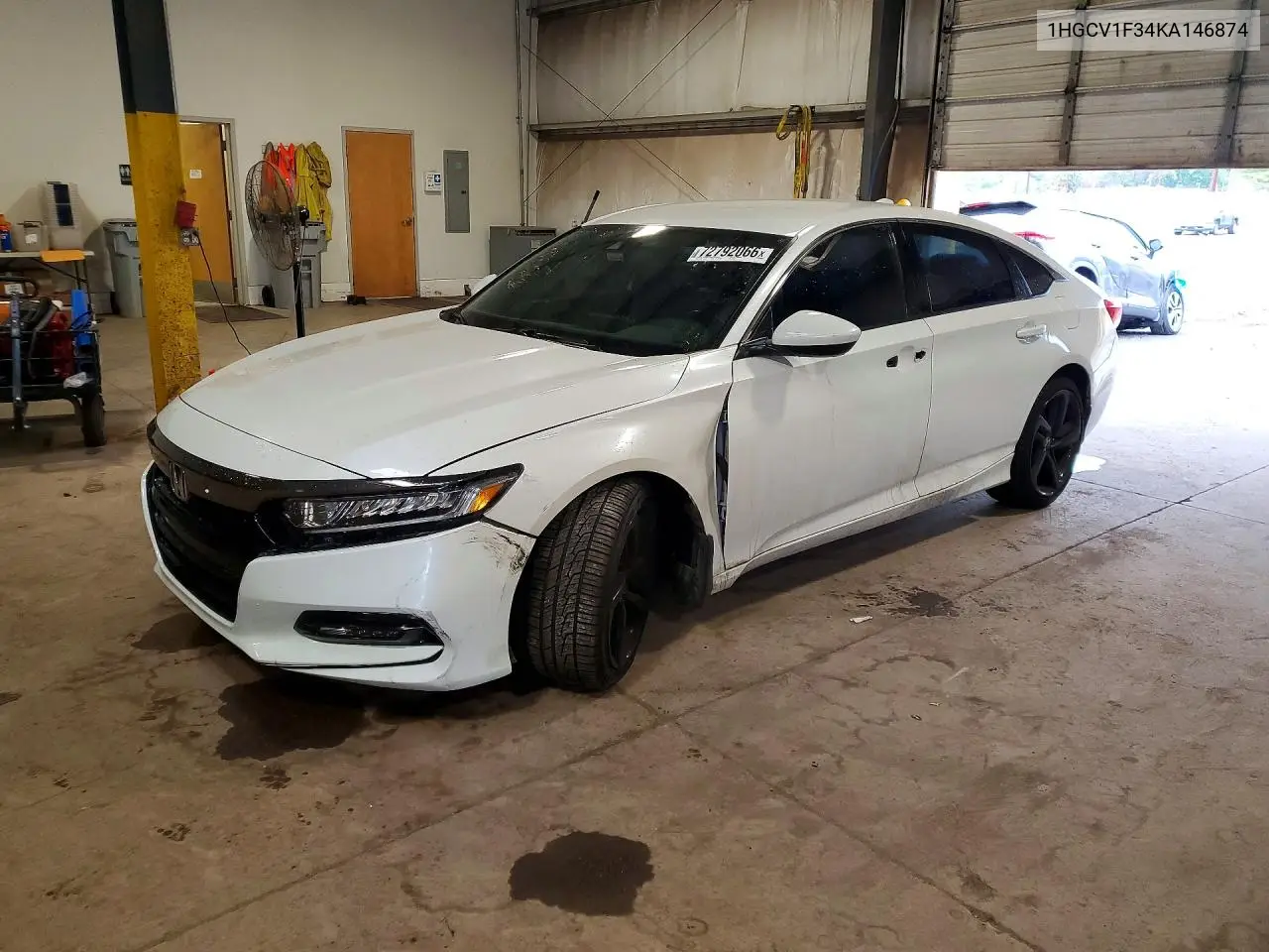 HONDA ACCORD 2019, VIN 1HGCV1F34KA146874