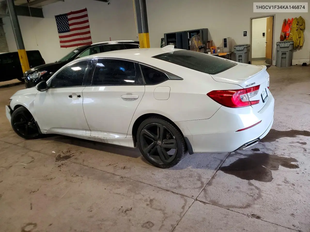 2019 HONDA ACCORD VIN 1HGCV1F34KA146874 — фото 2