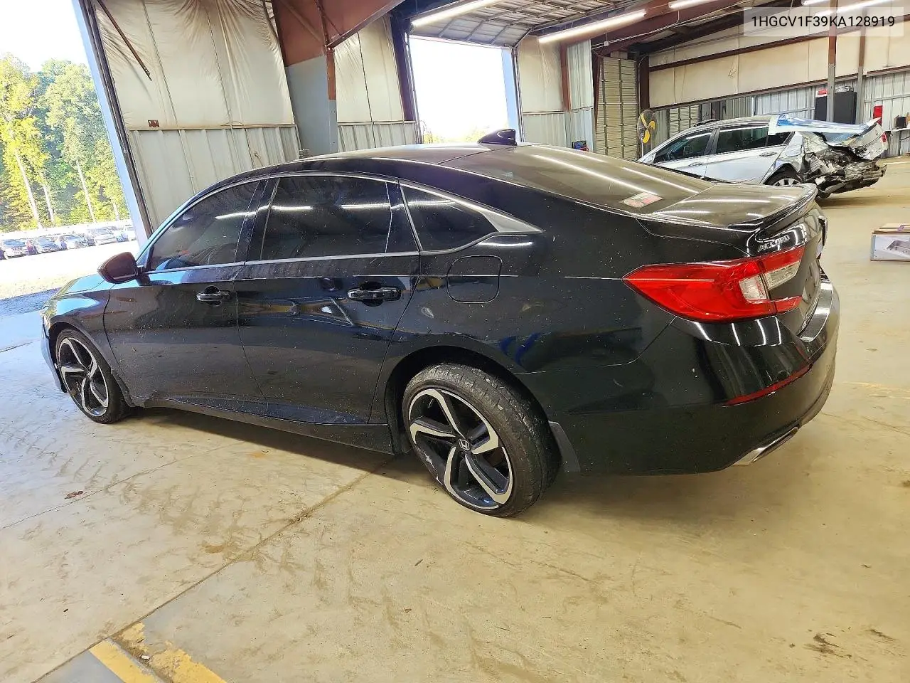 2019 HONDA ACCORD VIN 1HGCV1F39KA128919 — фото 2