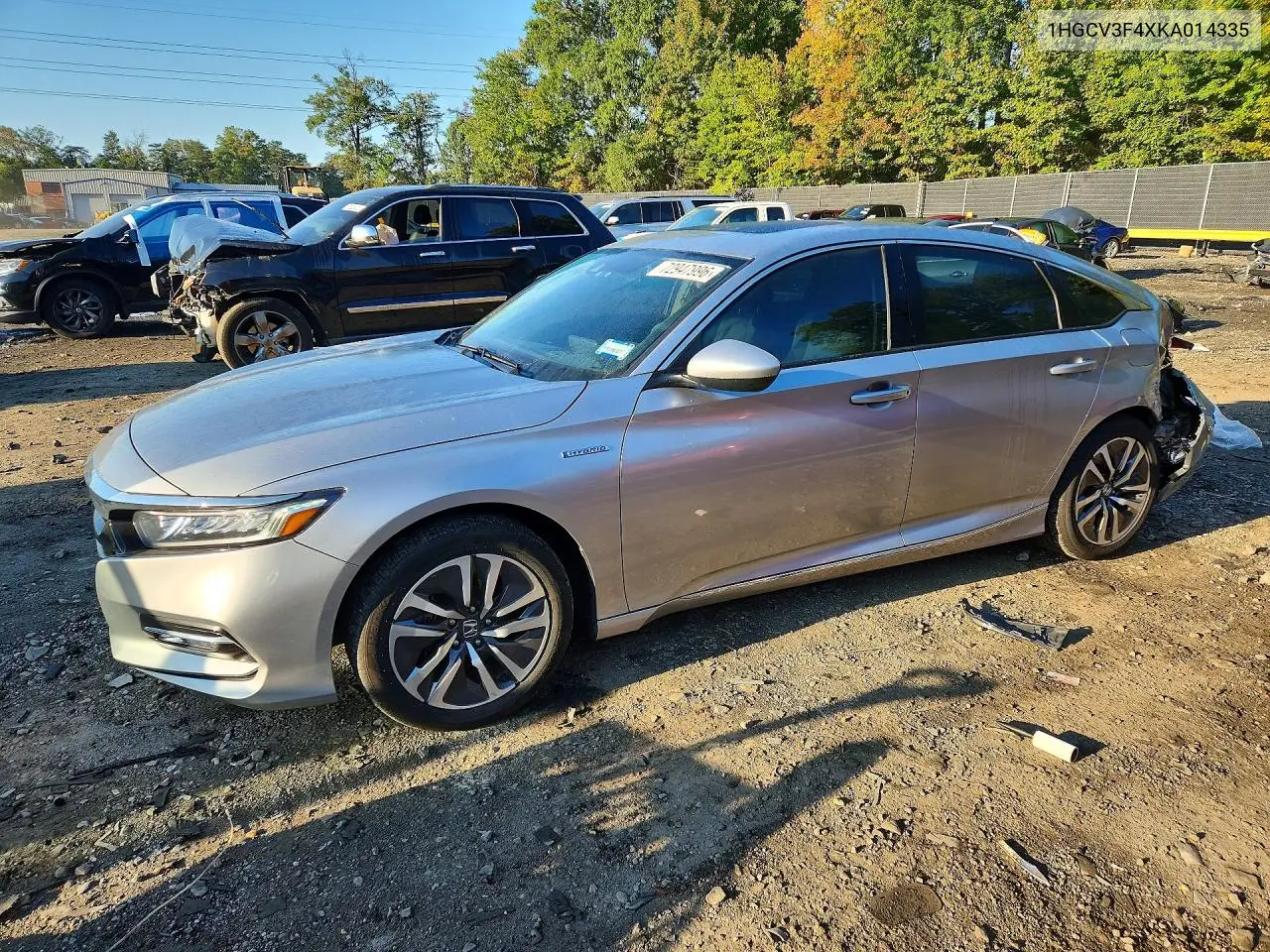 HONDA ACCORD 2019, VIN 1HGCV3F4XKA014335