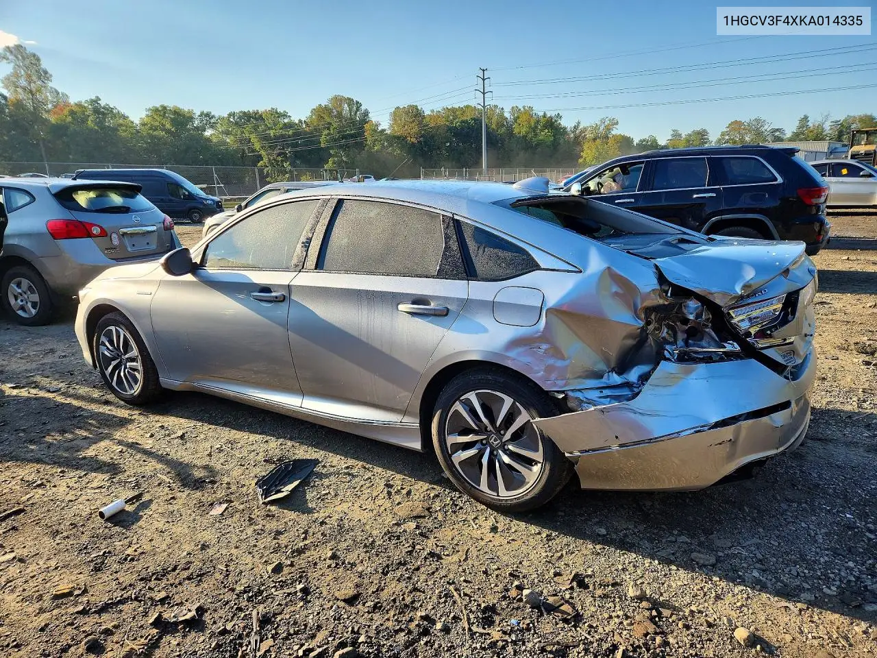 2019 HONDA ACCORD VIN 1HGCV3F4XKA014335 — фото 2