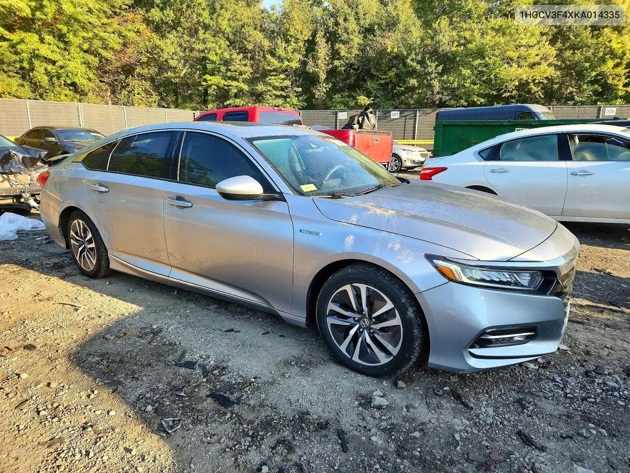 2019 HONDA ACCORD VIN 1HGCV3F4XKA014335 — фото 4