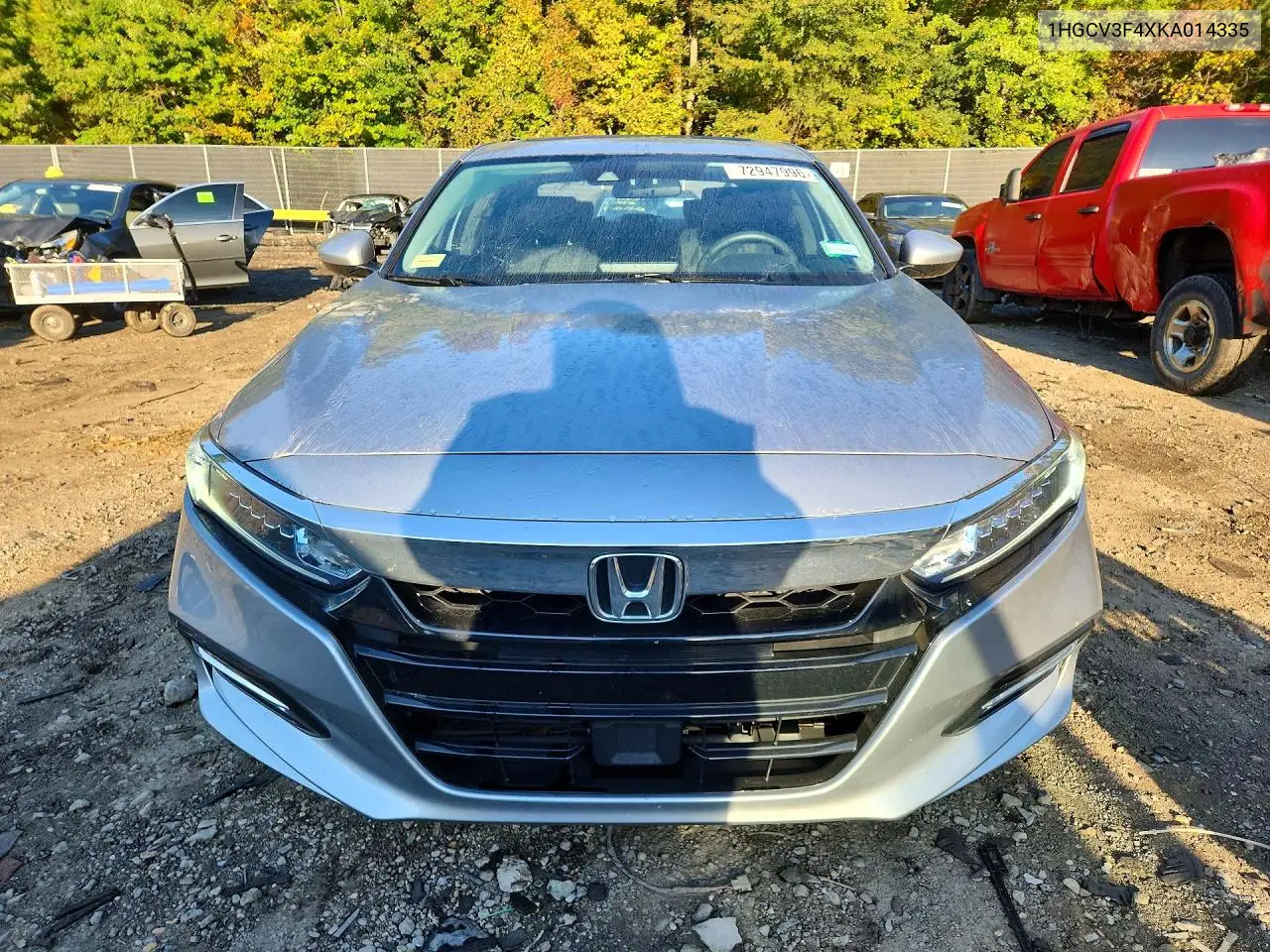 2019 HONDA ACCORD VIN 1HGCV3F4XKA014335 — фото 5