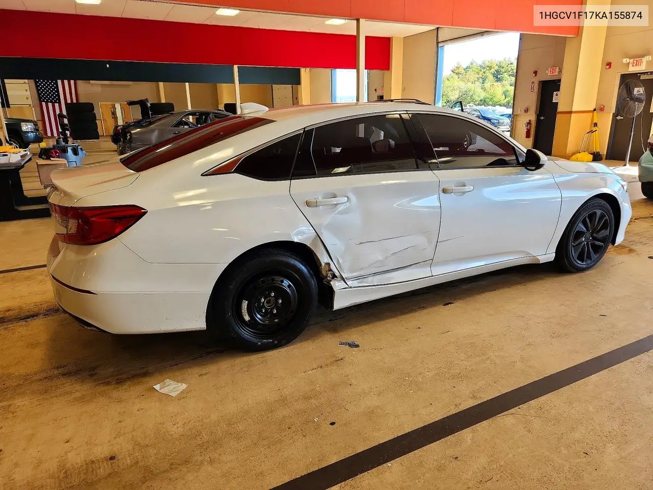 2019 HONDA ACCORD VIN 1HGCV1F17KA155874 — фото 3