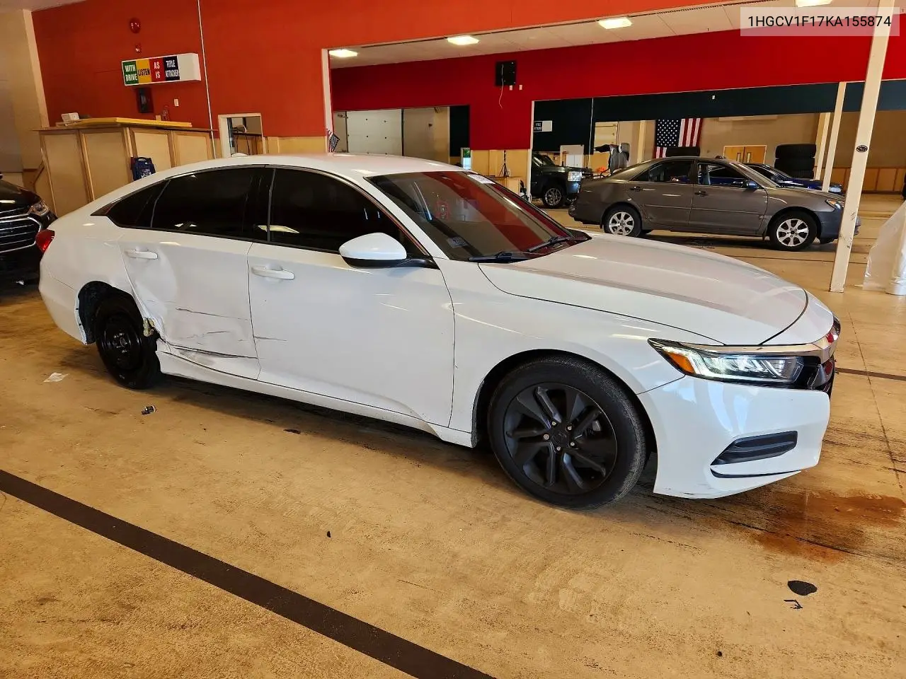 2019 HONDA ACCORD VIN 1HGCV1F17KA155874 — фото 4