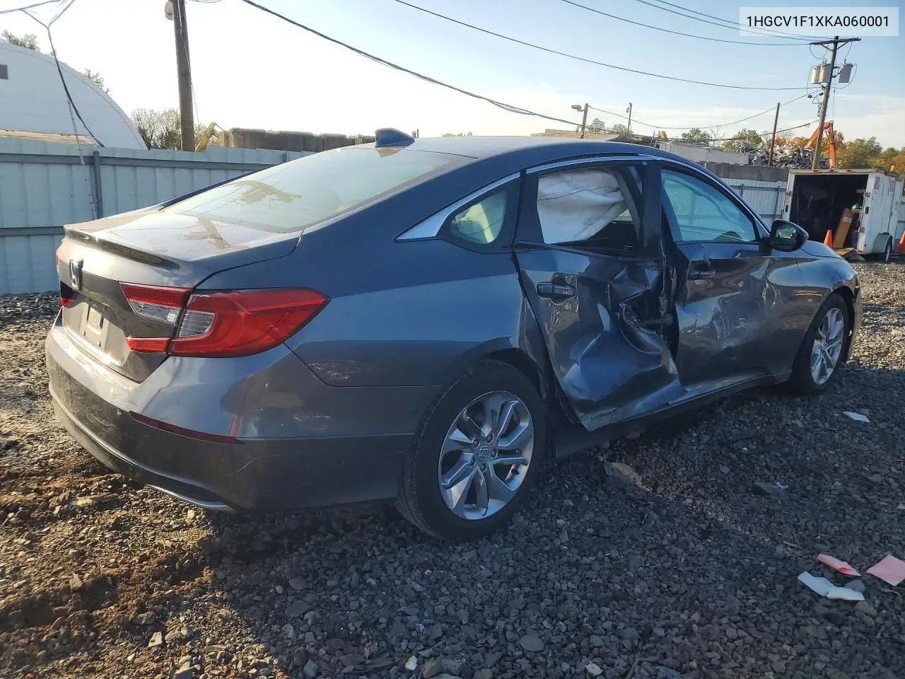 2019 HONDA ACCORD VIN 1HGCV1F1XKA060001 — фото 3