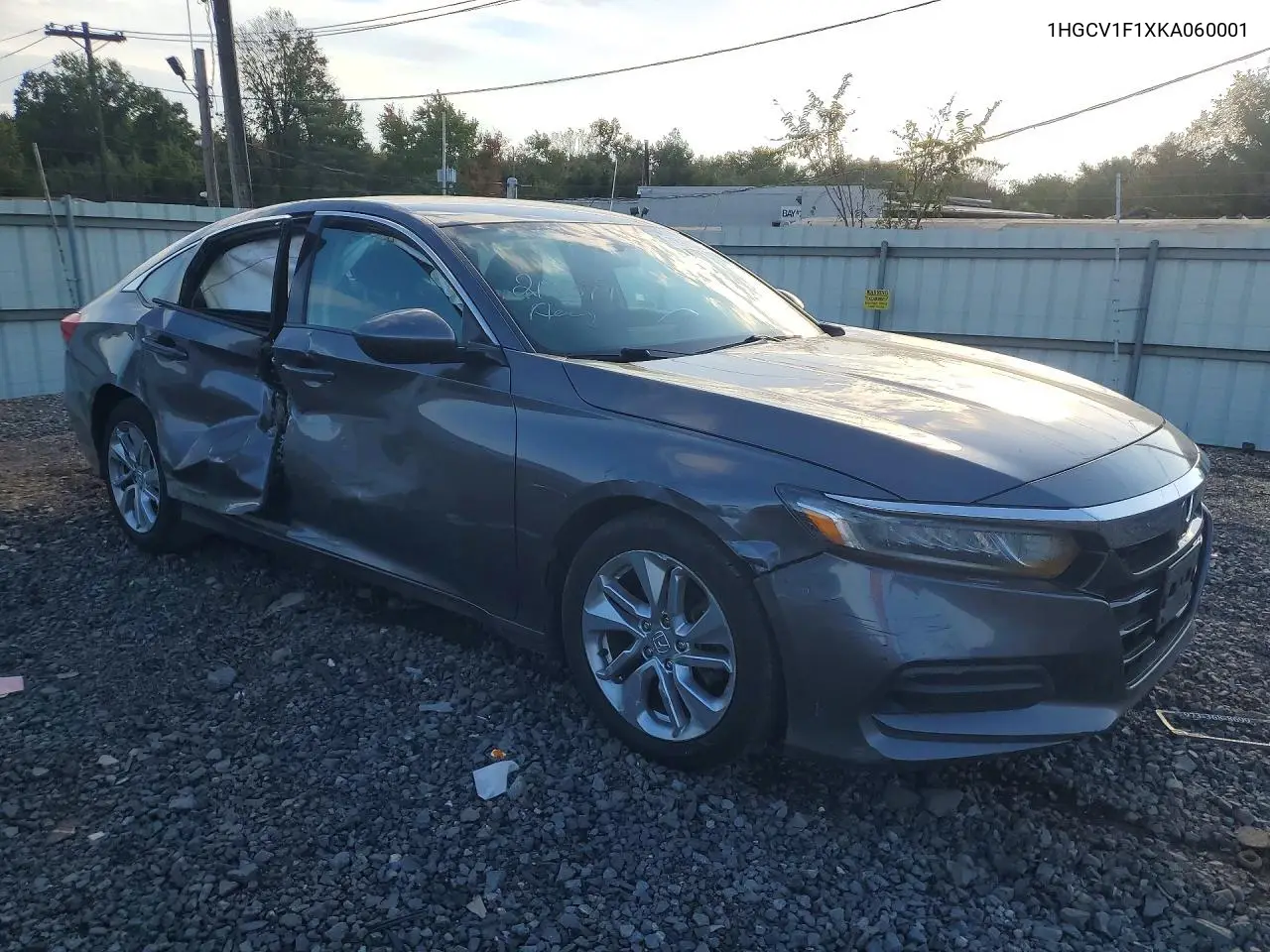 2019 HONDA ACCORD VIN 1HGCV1F1XKA060001 — фото 4