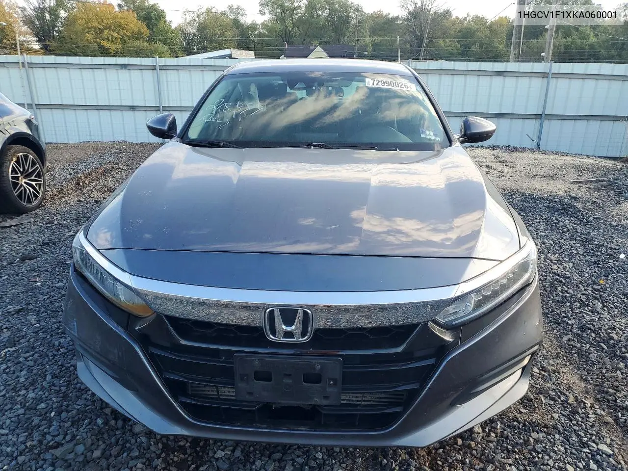 2019 HONDA ACCORD VIN 1HGCV1F1XKA060001 — фото 5