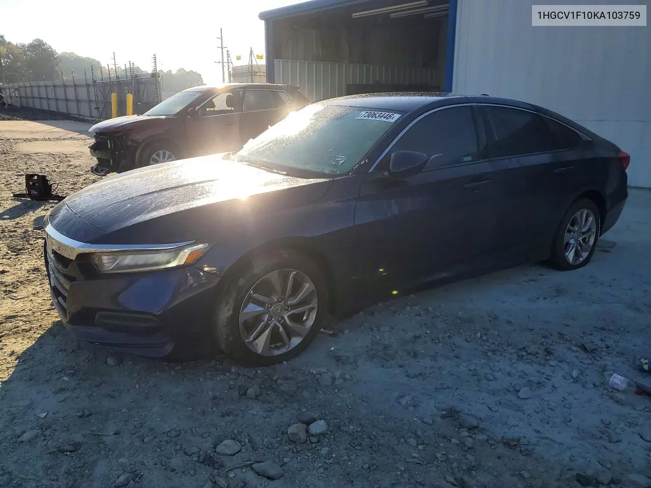 HONDA ACCORD 2019, VIN 1HGCV1F10KA103759
