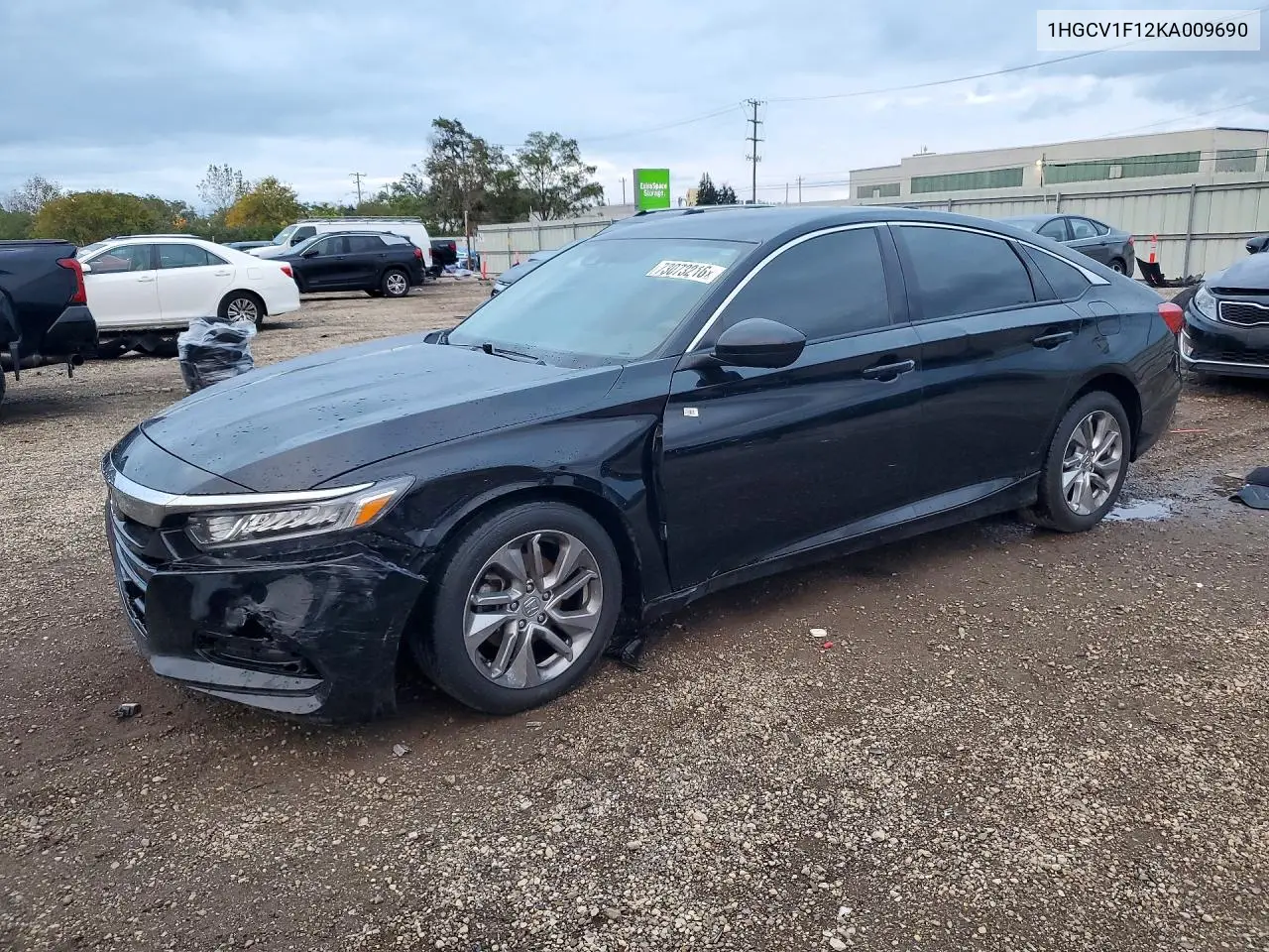 HONDA ACCORD 2019, VIN 1HGCV1F12KA009690