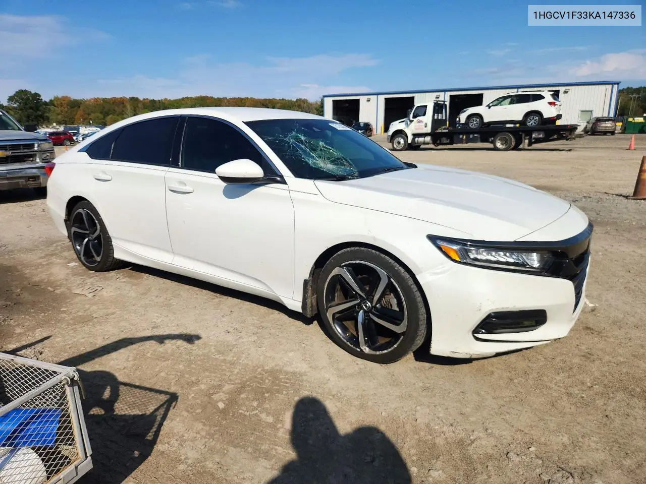 2019 HONDA ACCORD VIN 1HGCV1F33KA147336 — фото 4