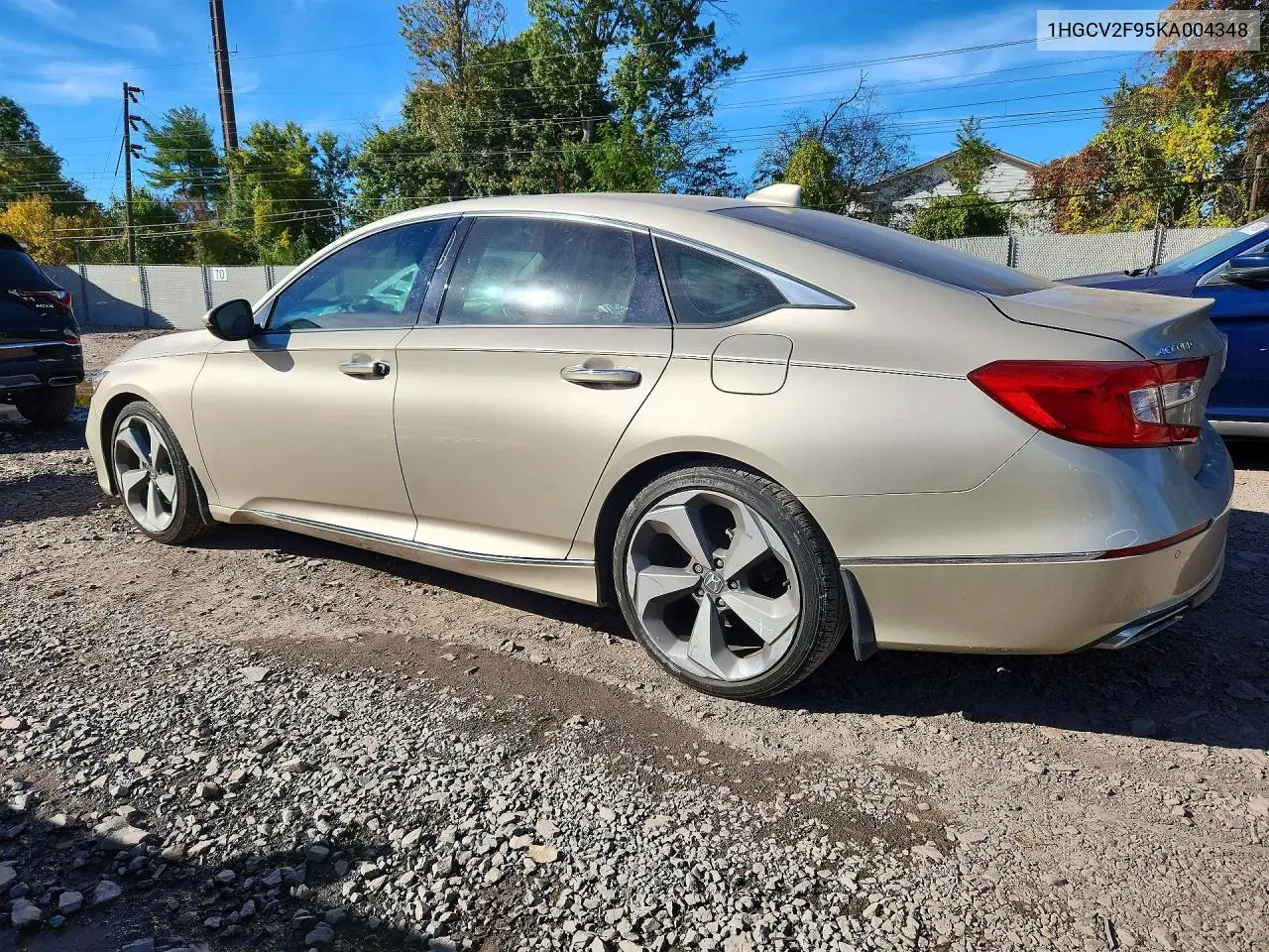 2019 HONDA ACCORD VIN 1HGCV2F95KA004348 — фото 2