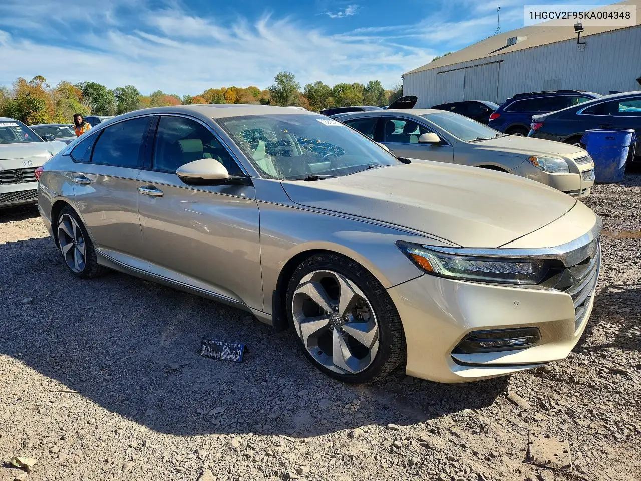 2019 HONDA ACCORD VIN 1HGCV2F95KA004348 — фото 4