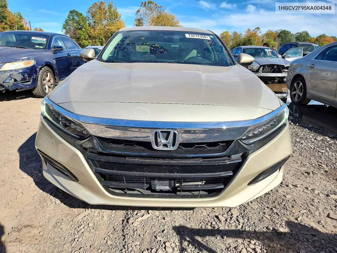 2019 HONDA ACCORD VIN 1HGCV2F95KA004348 — фото 5