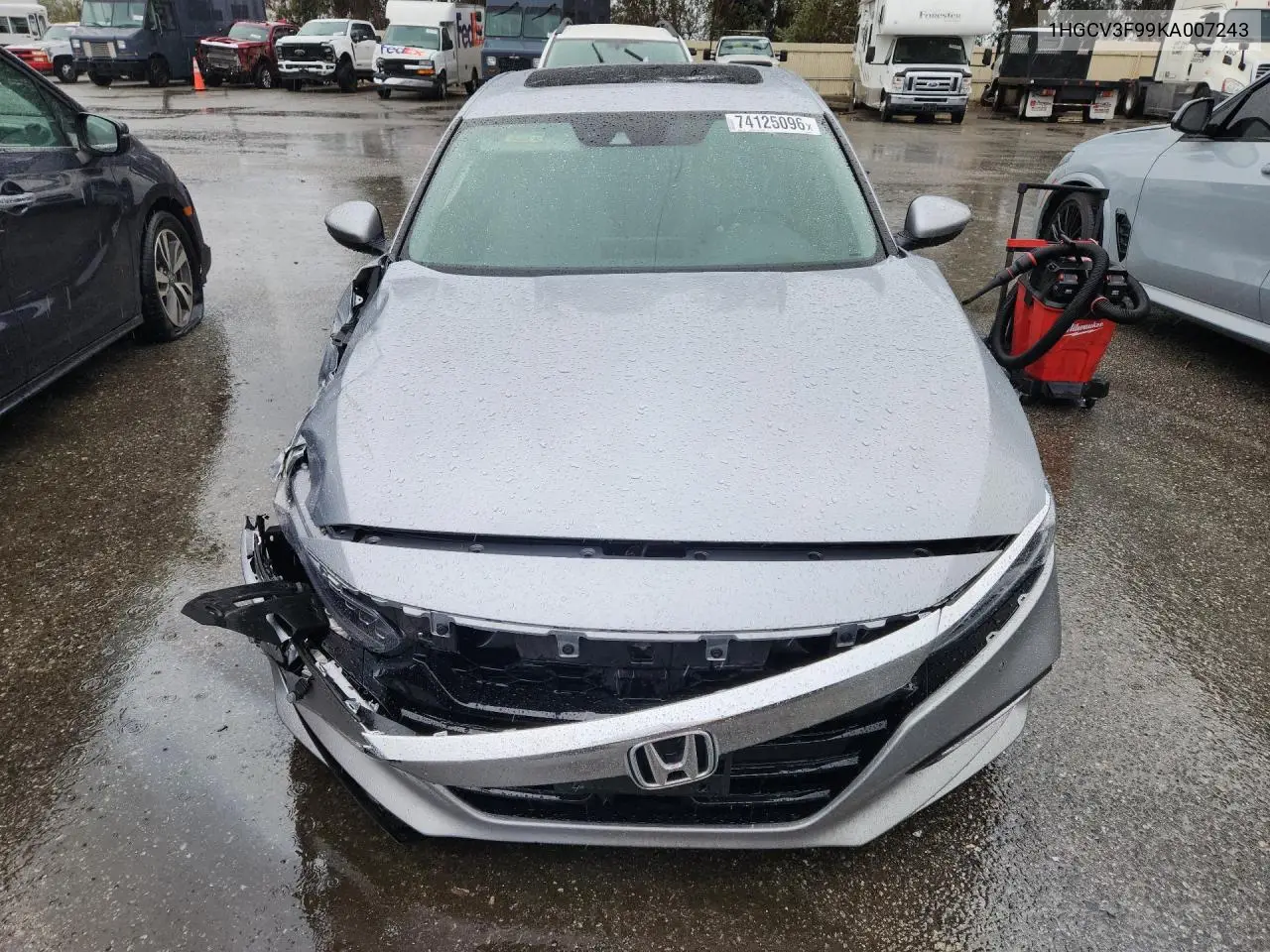2019 HONDA ACCORD VIN 1HGCV3F99KA007243 — фото 5