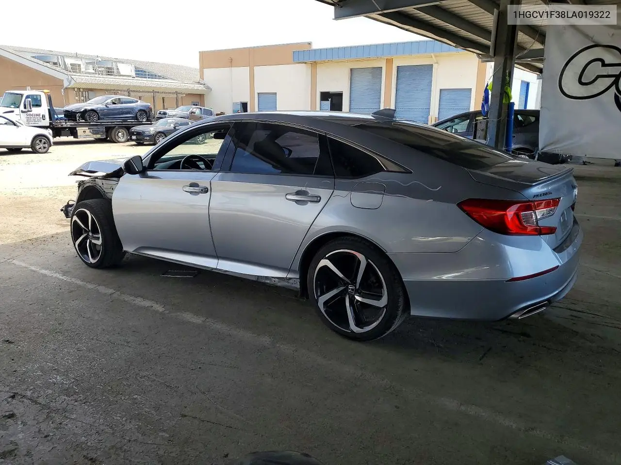 2020 HONDA ACCORD VIN 1HGCV1F38LA019322 — фото 2
