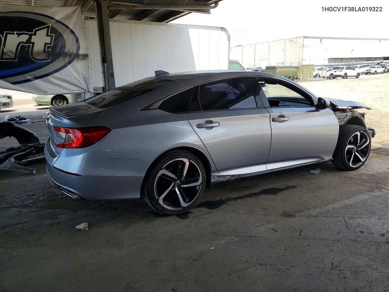 2020 HONDA ACCORD VIN 1HGCV1F38LA019322 — фото 3