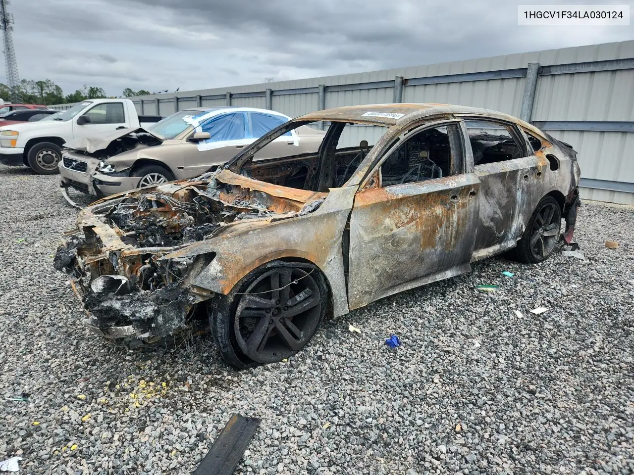 HONDA ACCORD 2020, VIN 1HGCV1F34LA030124