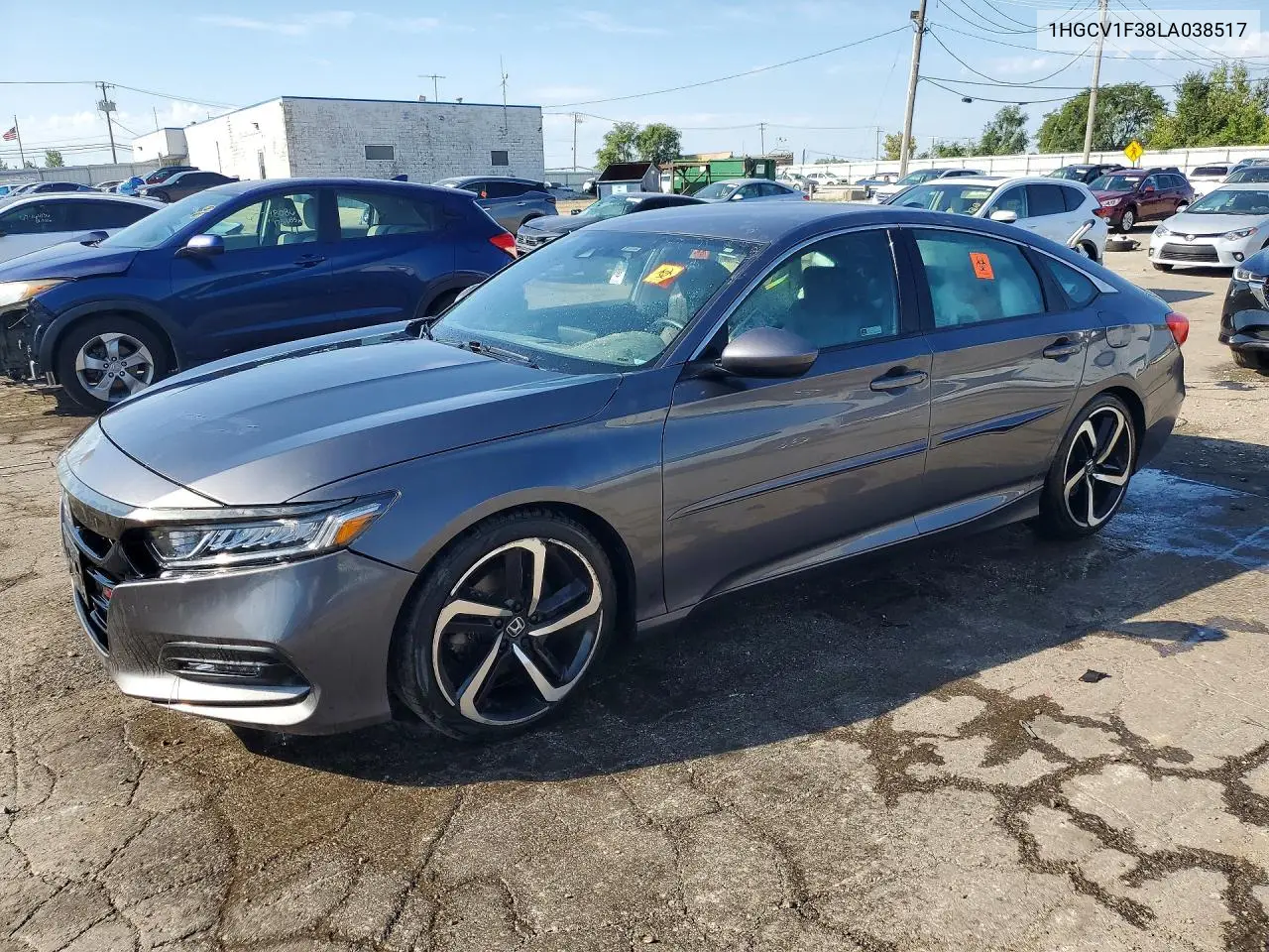 HONDA ACCORD 2020, VIN 1HGCV1F38LA038517