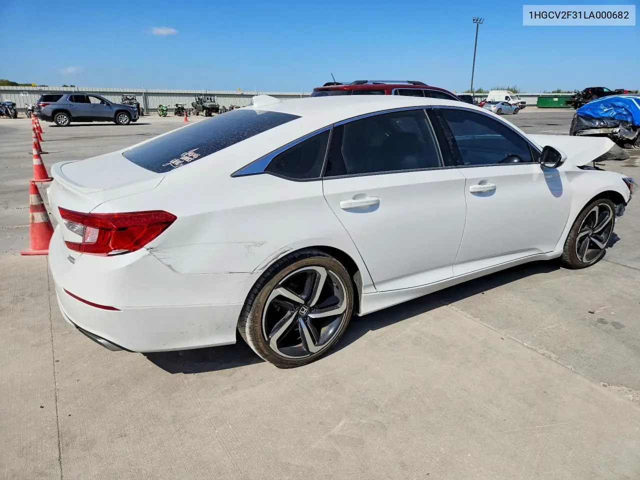 2020 HONDA ACCORD VIN 1HGCV2F31LA000682 — фото 3