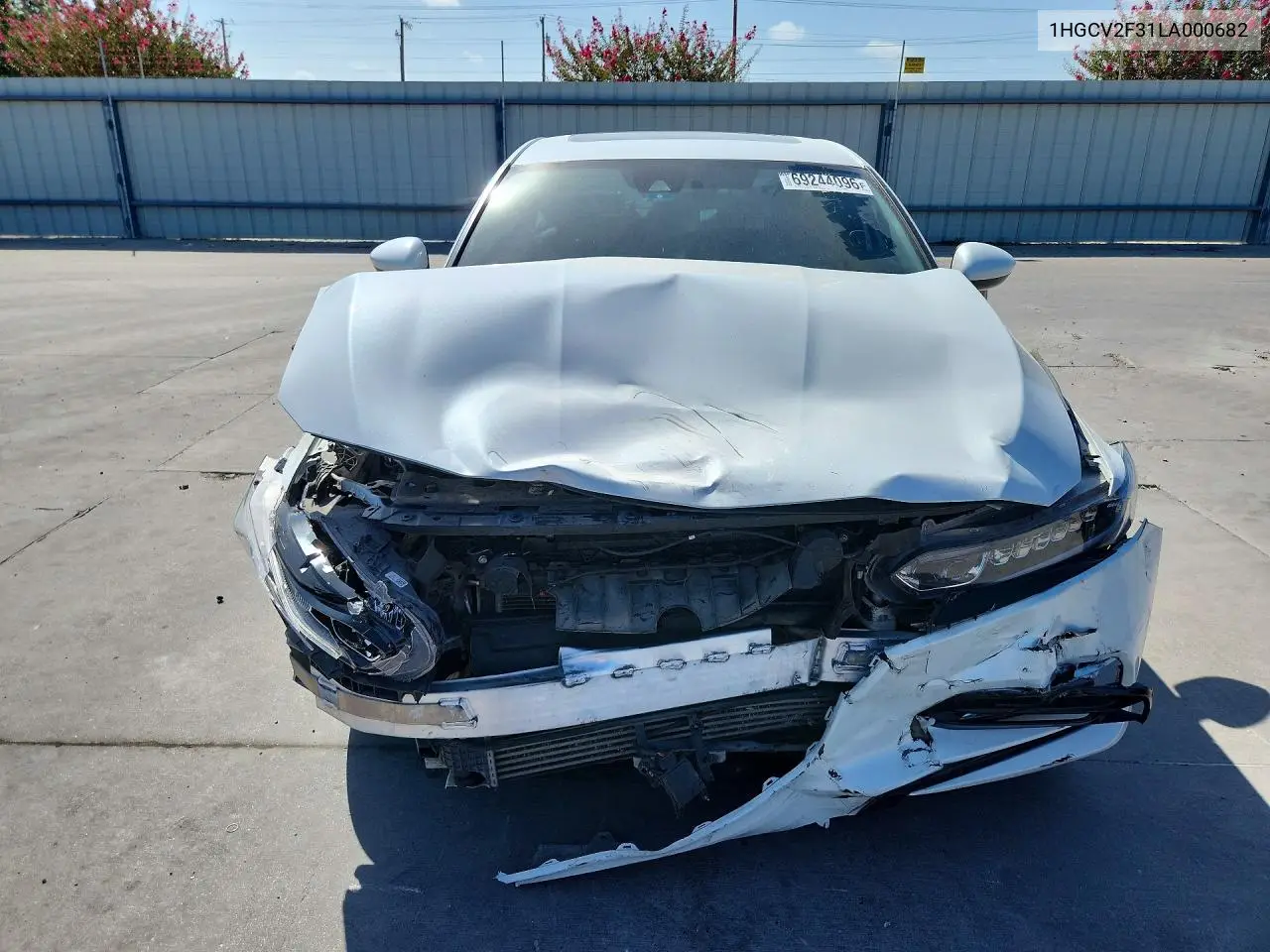 2020 HONDA ACCORD VIN 1HGCV2F31LA000682 — фото 5