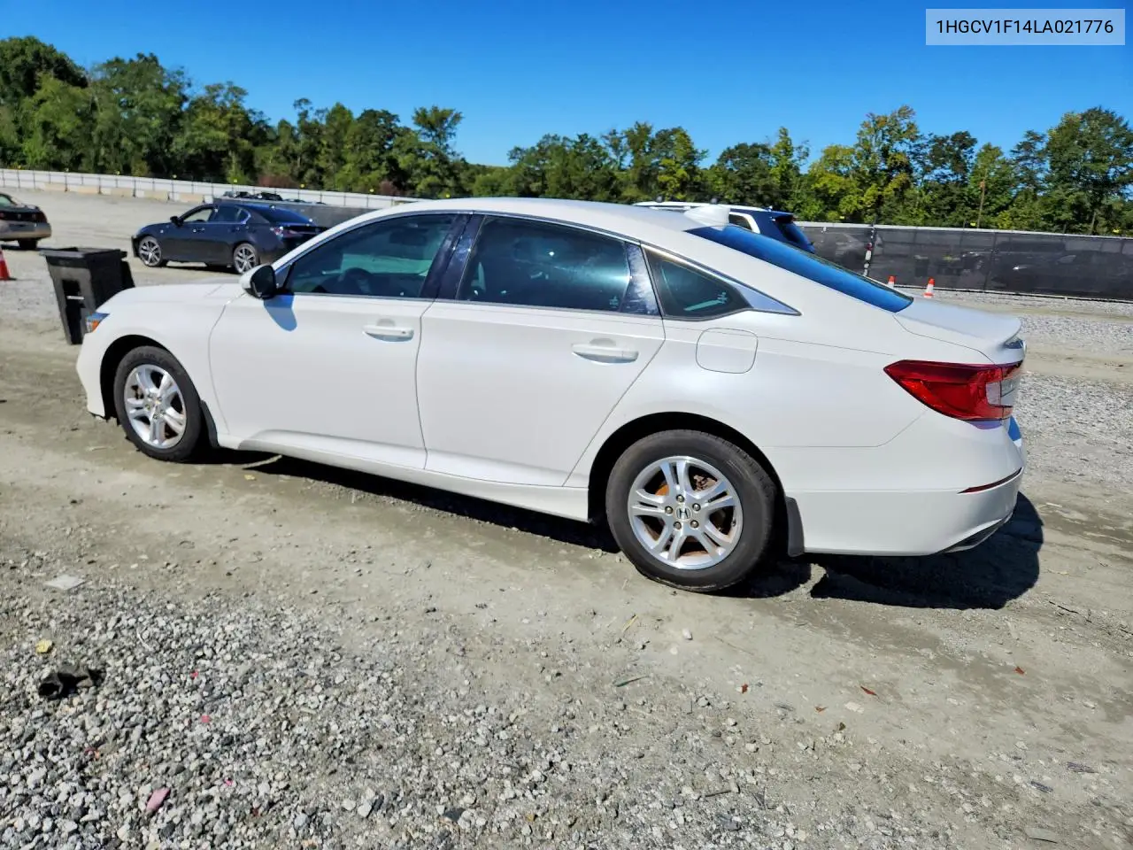 2020 HONDA ACCORD VIN 1HGCV1F14LA021776 — фото 2