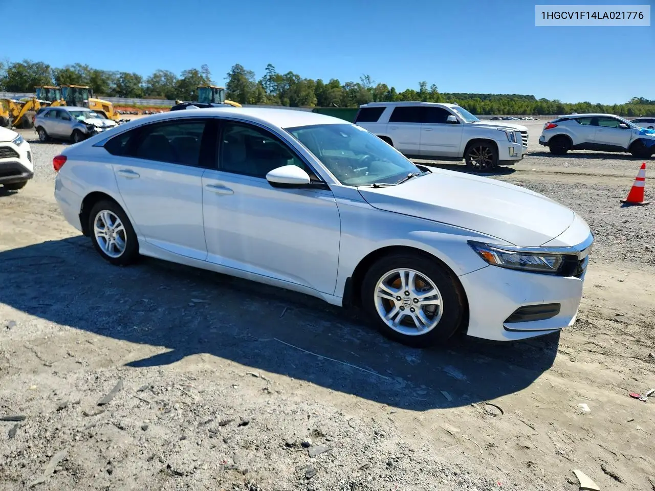 2020 HONDA ACCORD VIN 1HGCV1F14LA021776 — фото 4